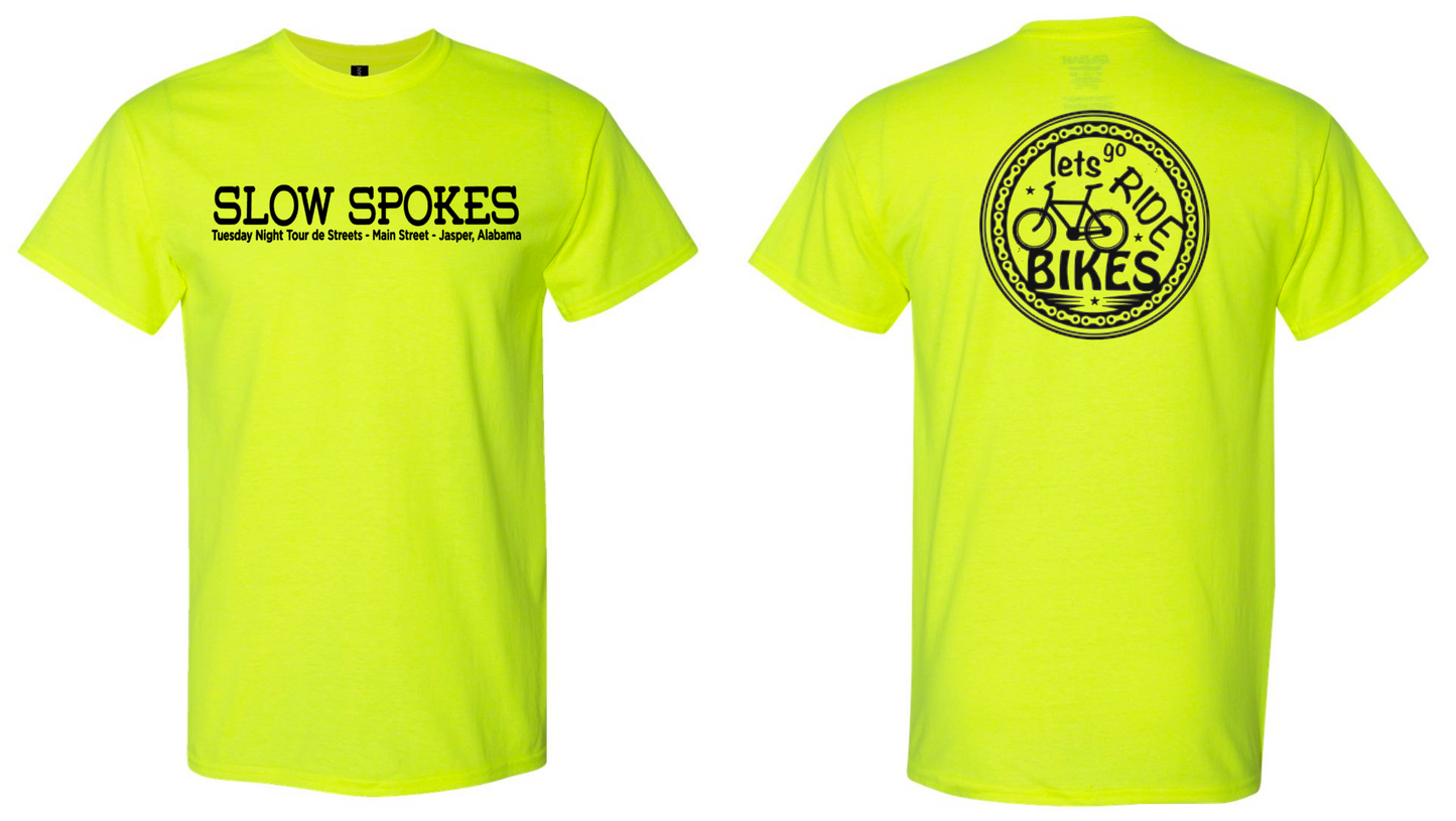 2025 Official Slow Spokes T-shirt - Safety Green