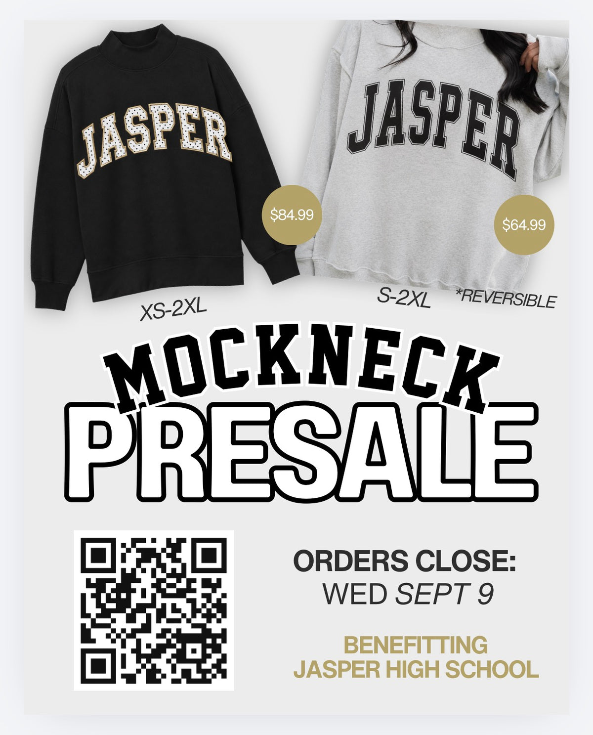 JASPER Appliqué Mockneck Sweatshirt