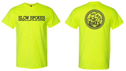 2025 Official Slow Spokes T-shirt - Safety Green